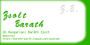 zsolt barath business card